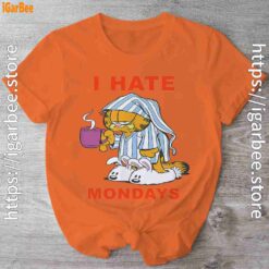 garfield hate mondays are for suffering and naps orange shirt