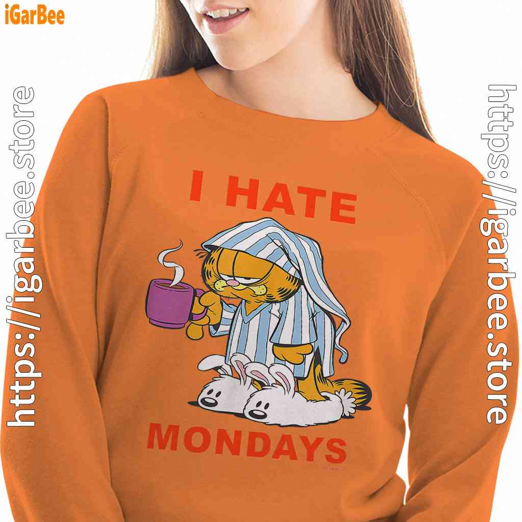 garfield hate mondays are for suffering and naps orange sweatshirts for women garfield hate mondays are for suffering and naps orange sweatshirts for women