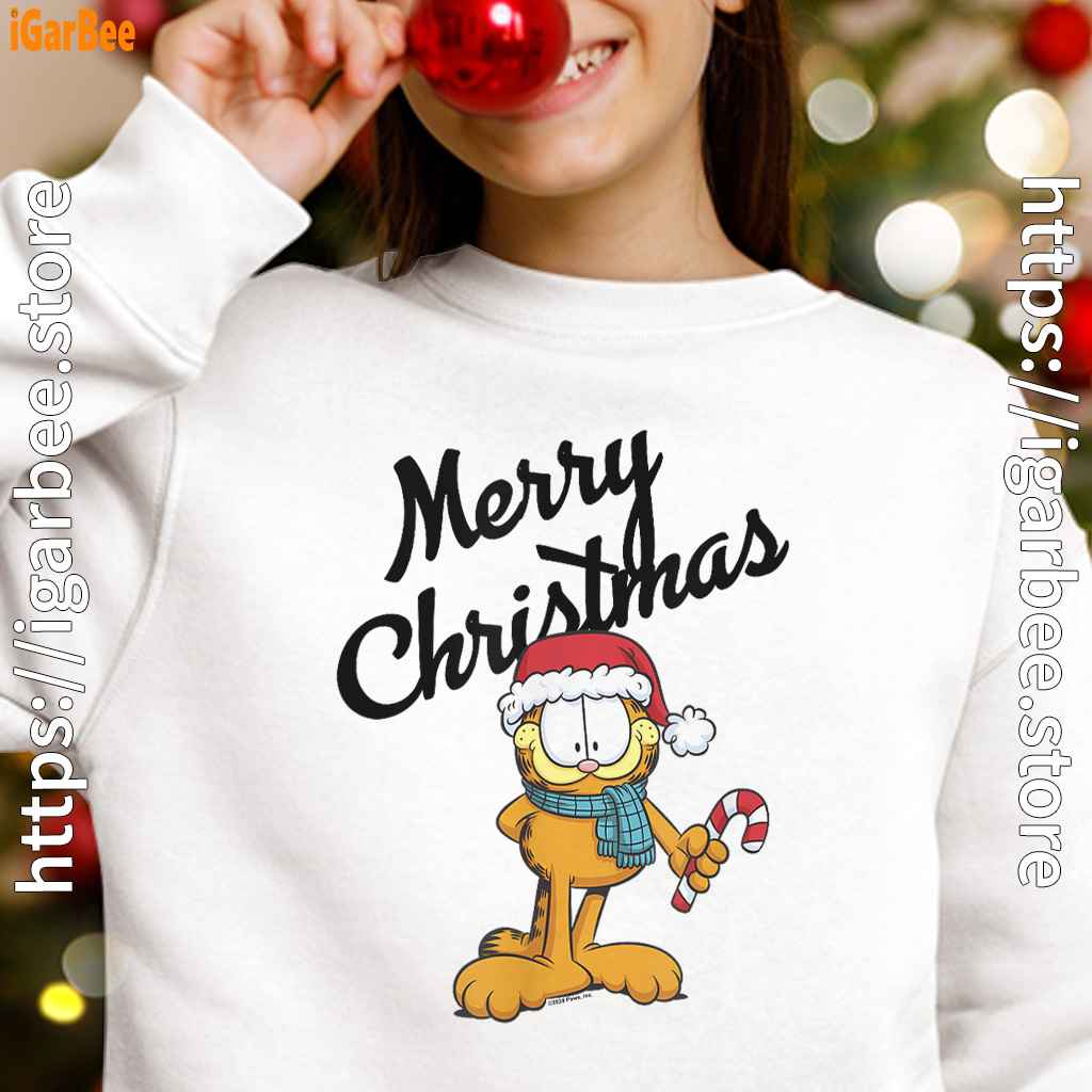 garfield merry christmas white girl sweatshirt garfield merry christmas white girl sweatshirt