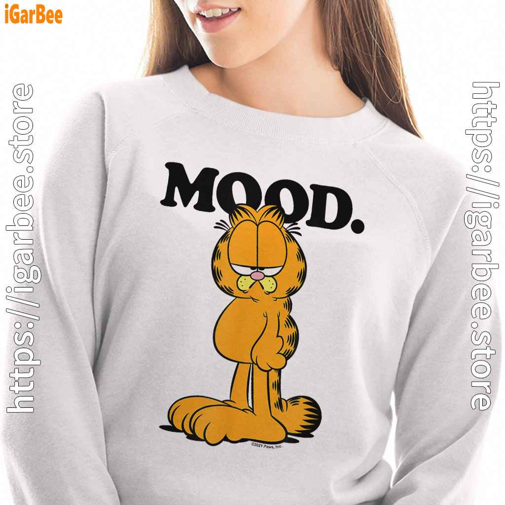 garfield mood too tired to care white sweatshirt women garfield mood too tired to care white sweatshirt women
