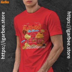 garfield movie living dream odie pasta red men shirt