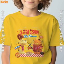 garfield movie living dream odie pasta yellow t shirt for kid boy
