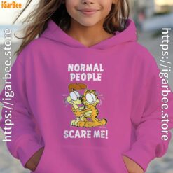 garfield normal people scare me kids girl pink hoodies