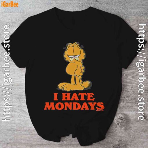 hate mondays garfield are just nature’s way of ruining my life black shirt
