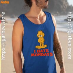hate mondays garfield are just nature’s way of ruining my life blue tank top for men