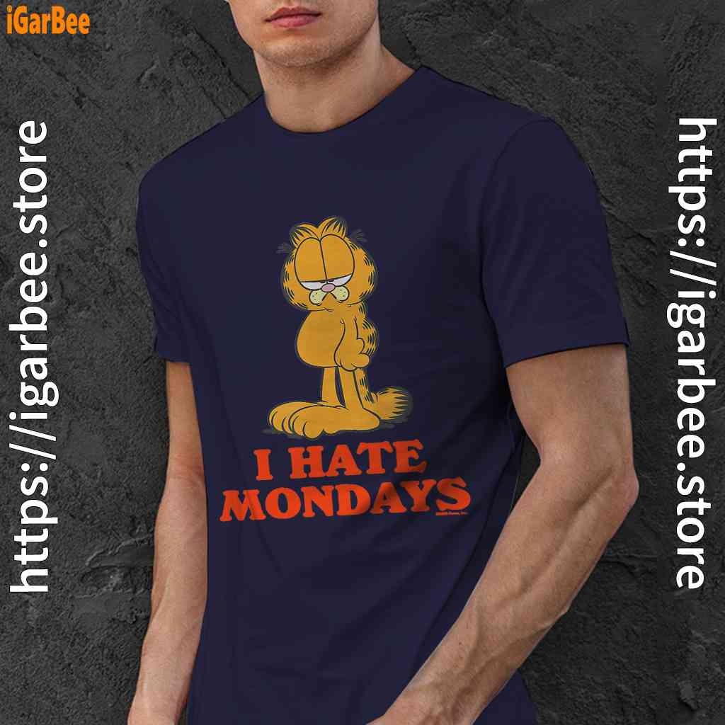 hate mondays garfield are just natures way of ruining my life navy men shirt hate mondays garfield are just natures way of ruining my life navy men shirt