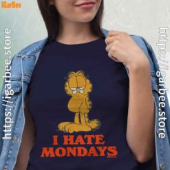 hate mondays garfield are just nature’s way of ruining my life women navy shirts