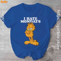 hate mondays garfield blue shirt
