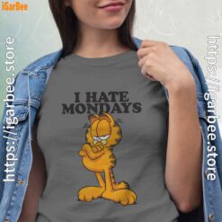 hate mondays garfield gray shirt for women