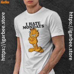 hate mondays garfield white men shirt