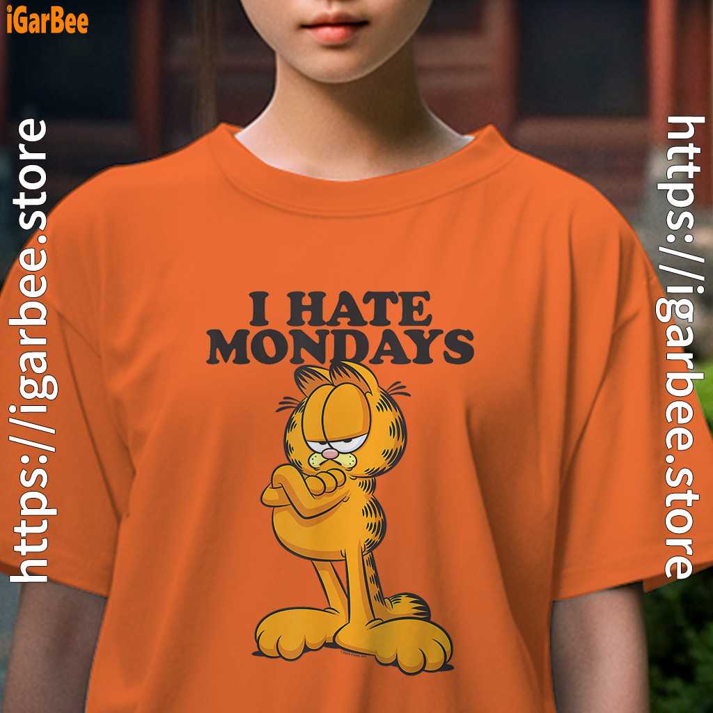 hate mondays garfield youth girl orange shirt female hate mondays garfield youth girl orange shirt female