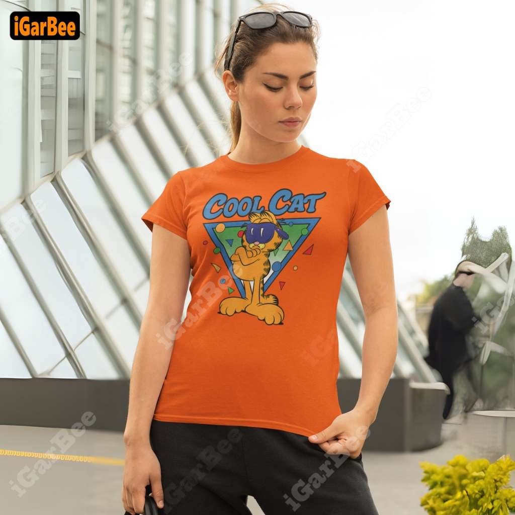 iGarBee’s orange t shirt Superior quality and exceptional absorbency for every activity Garfield women's t-shirt