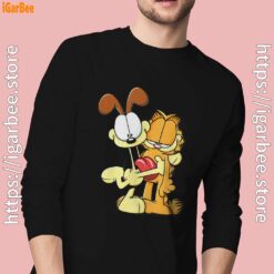 ripple junction garfield odie hugging black men long sleeve
