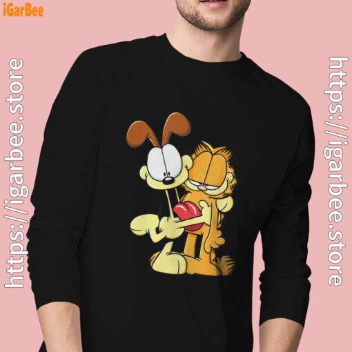 ripple junction garfield odie hugging black men long sleeve