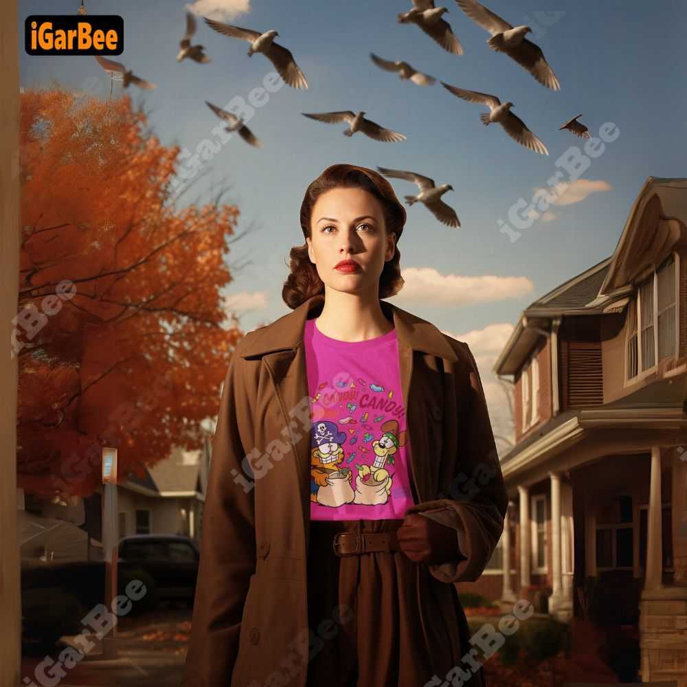 a bold pink twist on halloween garfield style for moms who stand out pink garfield t shirt for mom
