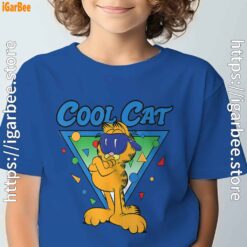 being weird is just another way of cool garfield blue t shirt for youth boy