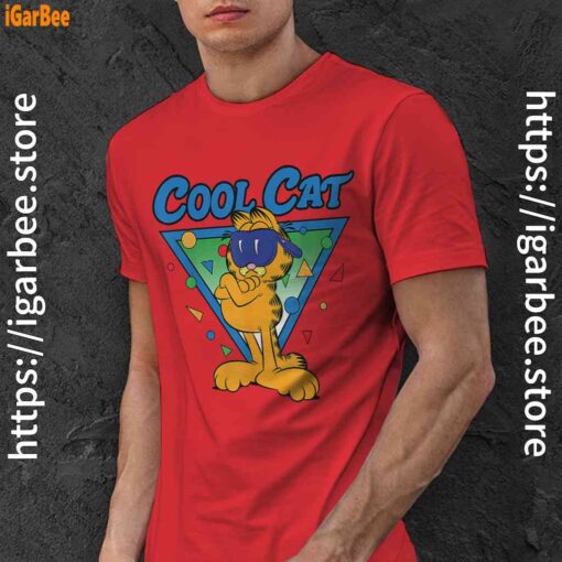 being weird is just another way of cool garfield red men shirt