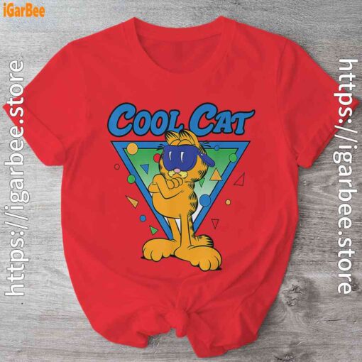 being weird is just another way of cool garfield red shirt
