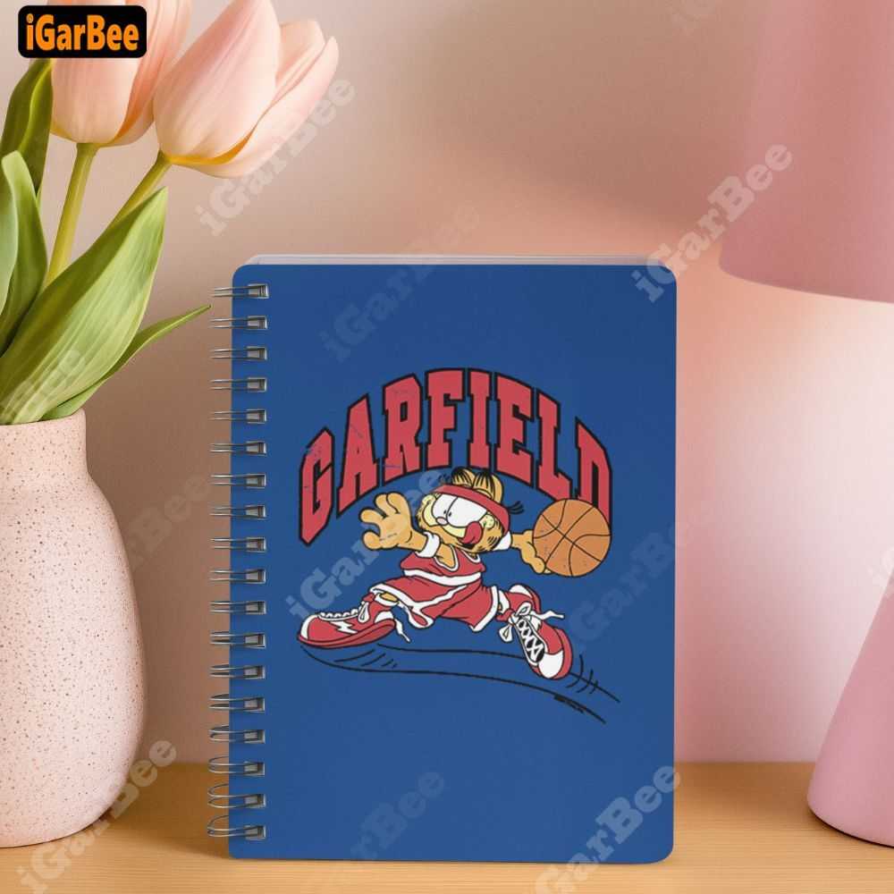 blue garfield notebook for the creative mom with character gift for mom with Garfield notebook