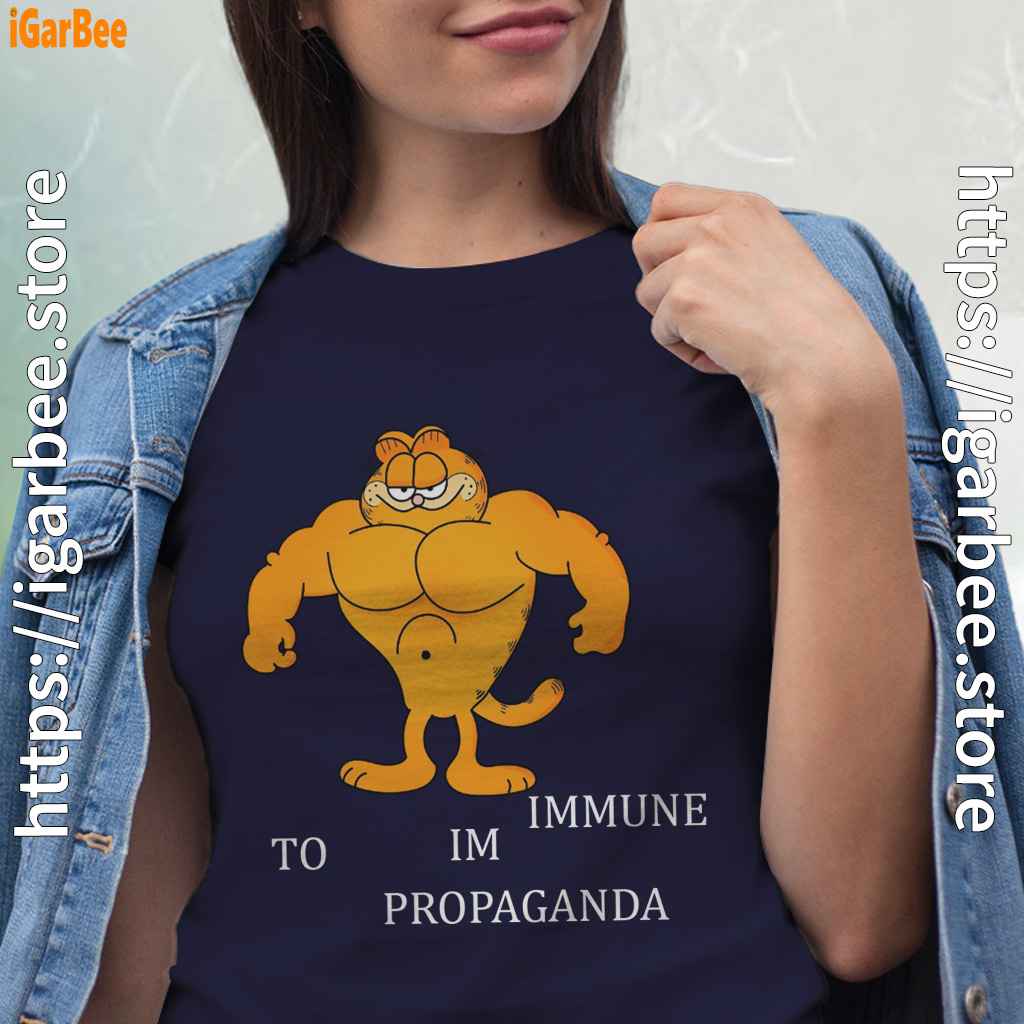buff garfield cartoon graphic women navy shirts buff garfield cartoon graphic women navy shirts