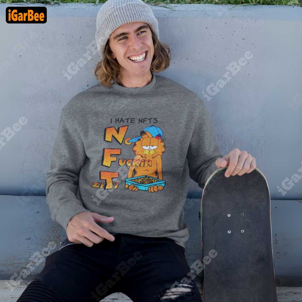 cotton garfield sweatshirt for men gray cotton Garfield sweatshirt for men gray