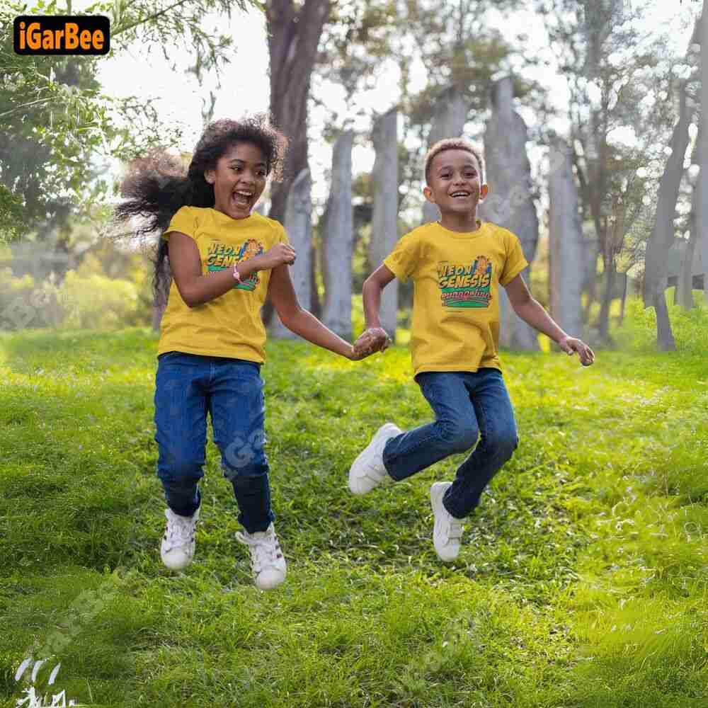 cotton kids garfield t shirt 15 cotton yellow Garfield tee for kids