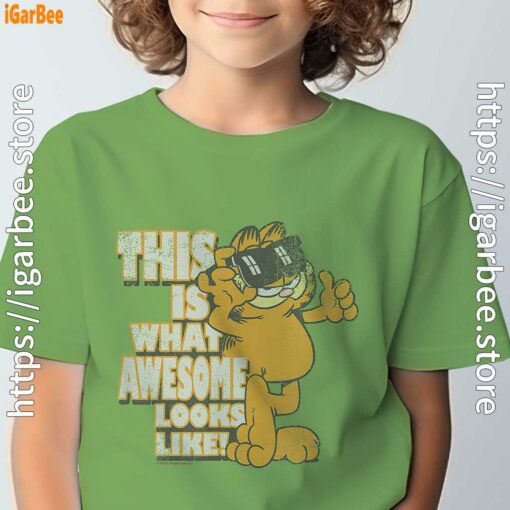 garfield awesome i’ve redefined the word tee green for youth boy