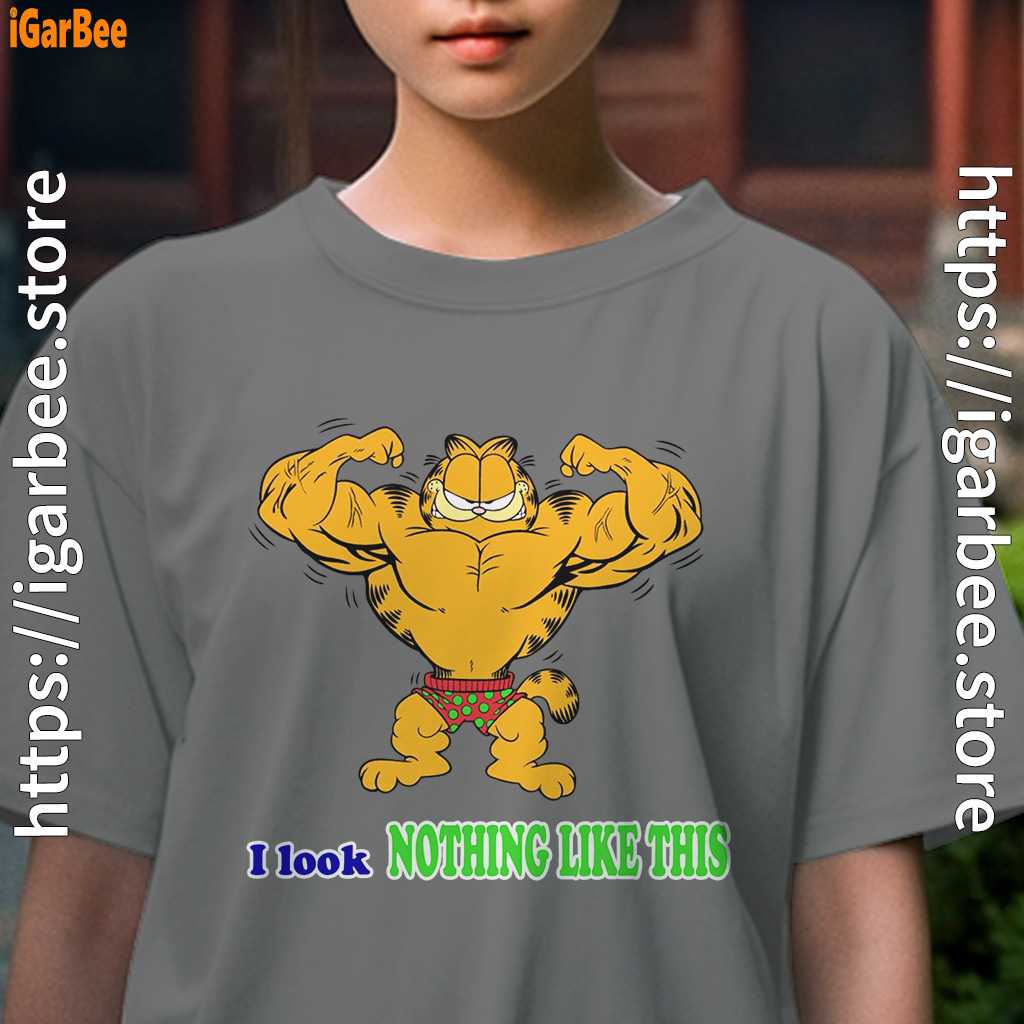 garfield buff nothing like this kids girl gray tee garfield buff nothing like this kids girl gray tee