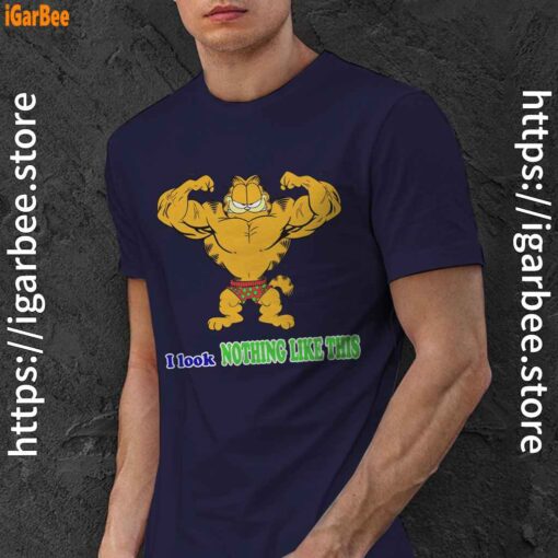 garfield buff nothing like this navy men shirt