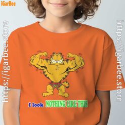 garfield buff nothing like this orange tee kids boy
