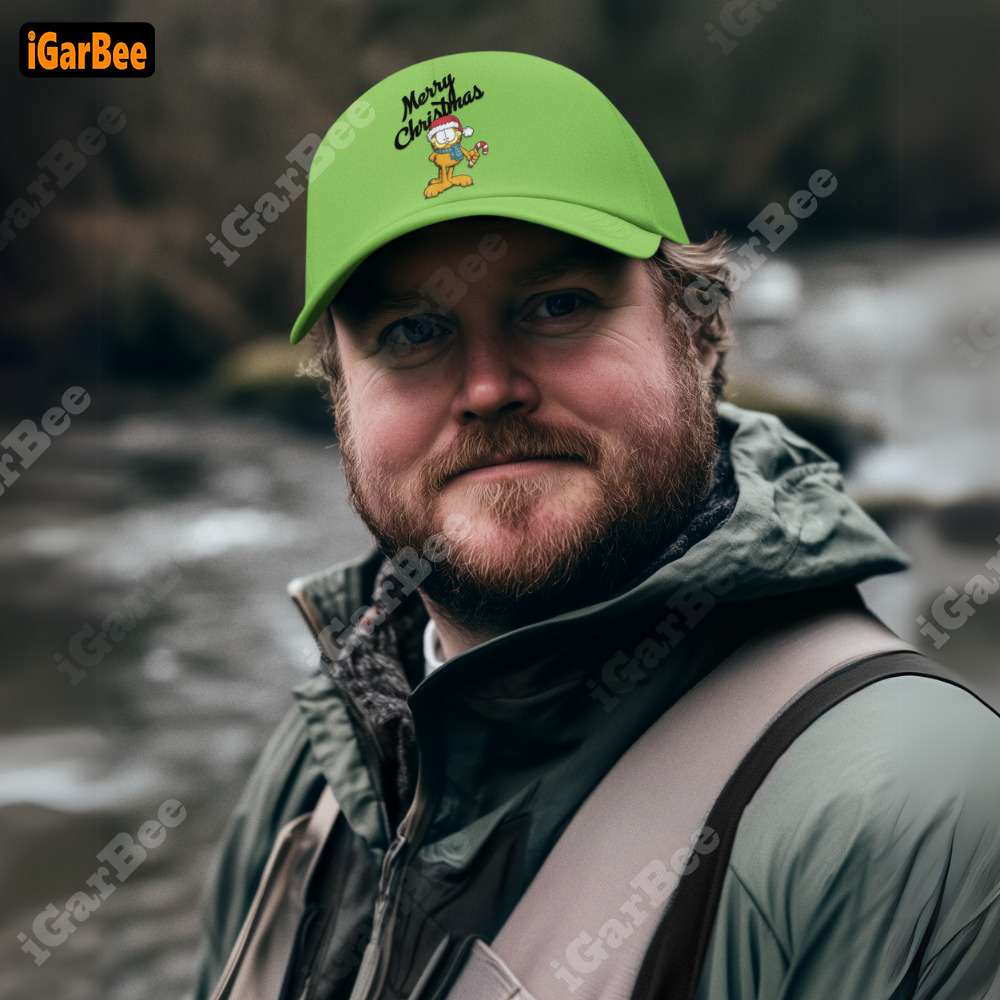 garfield christmas green hat merry christmas garfield is full of festive atmosphere gifts for father with Garfield hat