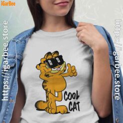 garfield cool cat down in style white shirts for women