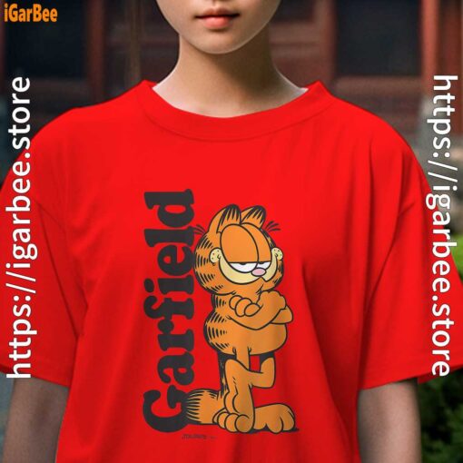 garfield cooper activated every monday to survive kids girl red t shirt female