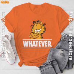 garfield daily mood whatever orange tee shirt