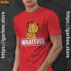 garfield daily mood whatever red men shirt