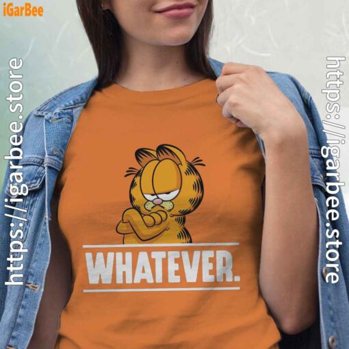 garfield daily mood whatever women orange t shirt