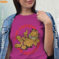 garfield just pretend im listening pink women shirt