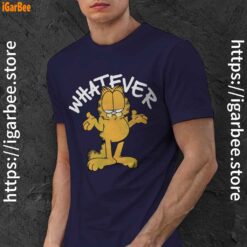 garfield sarcastic whatever navy men shirt