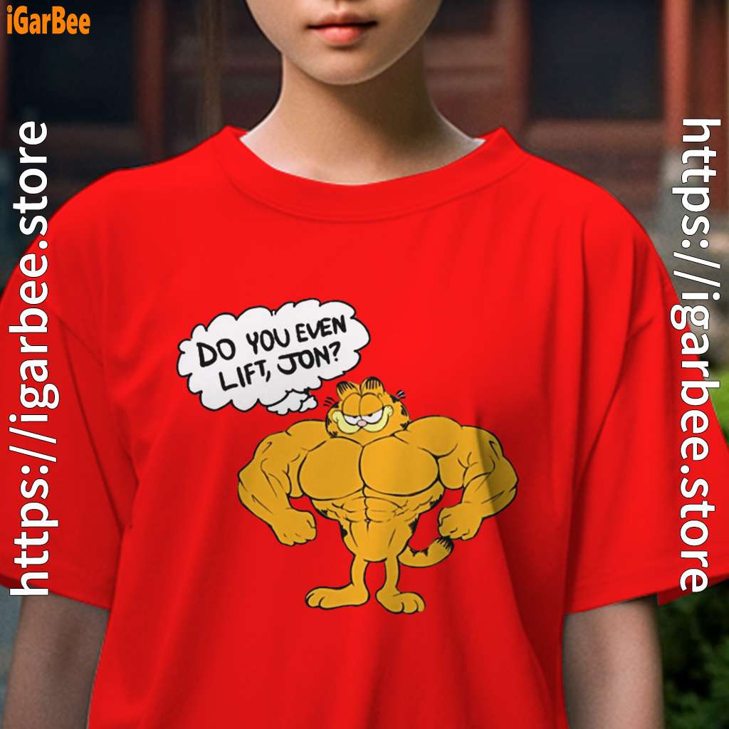 garfield strong do you even life kids girl red t shirt female Copy garfield strong do you even life kids girl red t shirt female Copy