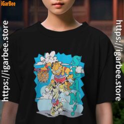 graphic garfield odie basketball kids girl black t shirt