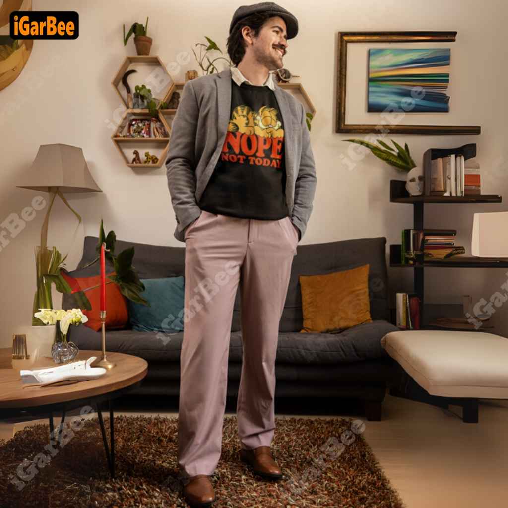 lazy cat garfield sweatshirts for men black lazy cat Garfield sweatshirts for men black