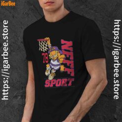 play like garfield basketball black men shirt