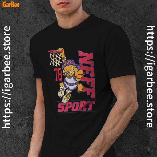 play like garfield basketball black men shirt