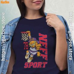play like garfield basketball women navy shirts