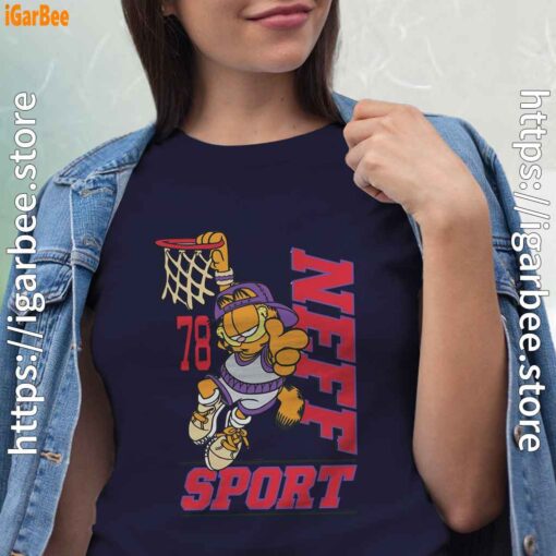 play like garfield basketball women navy shirts