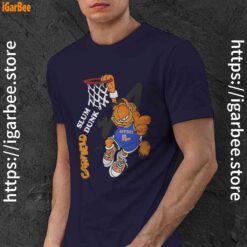 score big with garfield basketball navy men shirt