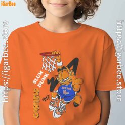 score big with garfield basketball orange tee kids boy
