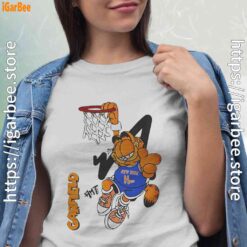 score big with garfield basketball white shirts for women