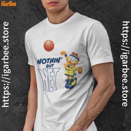 sporty style for basketball garfield white men shirt