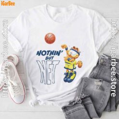 sporty style for basketball garfield white tee shirt